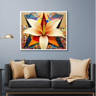 Cute Flower Bouquet Lily Printable Poster