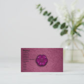 Cute Flower Button Business Card (Standing Front)