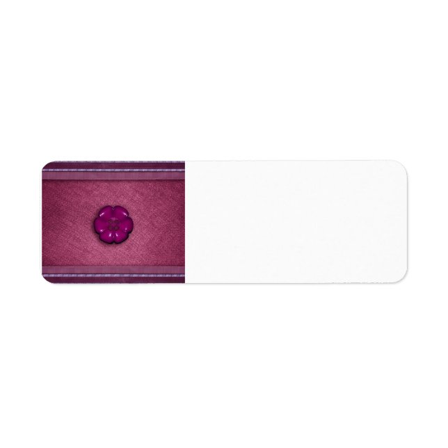 Cute Flower Button Label (Front)