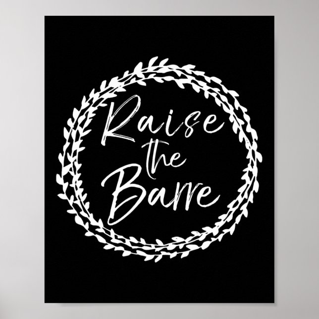 Cute Flower Circle Design Dancing Pun Gift Raise T Poster (Front)