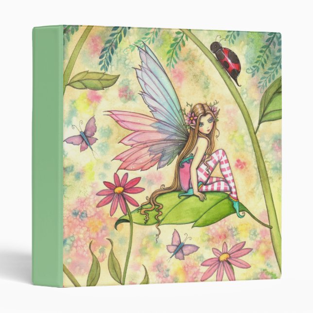 Cute Flower Fairy and Ladybug Binder (Front/Spine)