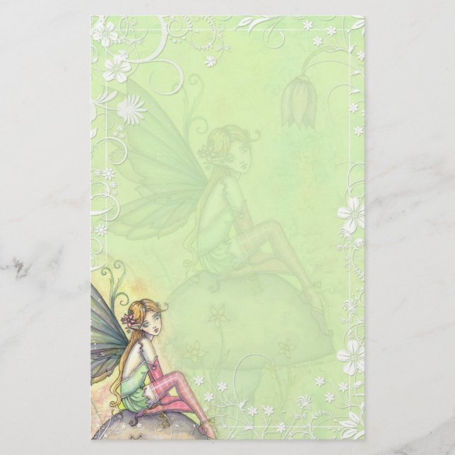 Cute Flower Fairy Fancy Stationery (Front)