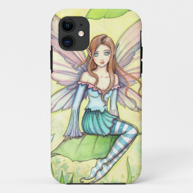 Cute Flower Fairy Fantasy Art Case-Mate iPhone Case (Back)