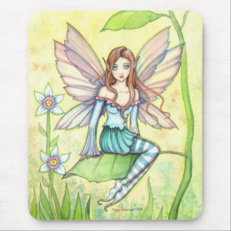 Cute Flower Fairy Fantasy Art Mouse Pad