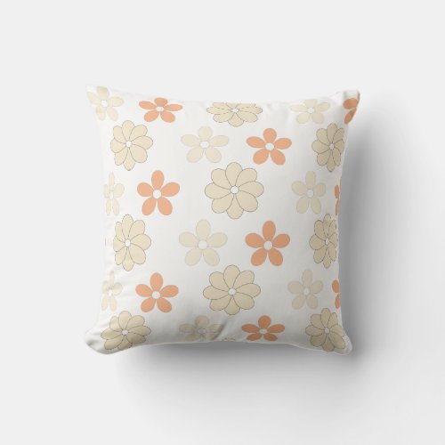 Cute Flower Floral Pattern Throw Pillow