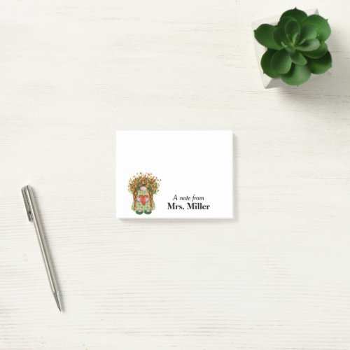 Cute Flower Girl Gnome Personalized Notes