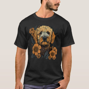 Cute Flower Goldendoodle summer Floral Golden Dood T-Shirt