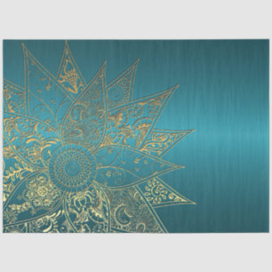 Cute flower henna hand drawn design tissue paper