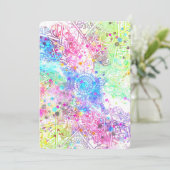 Cute flower henna hand drawn design watercolors (Standing Front)