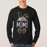 Cute Flower Leopard Mimi Bunny Easter Day Women Gi T-Shirt