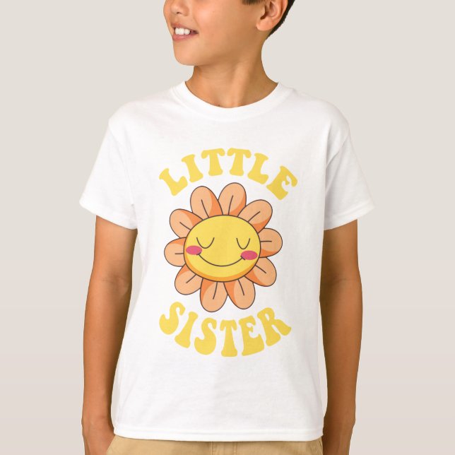 Cute Flower Little Sister T-Shirt (Front)