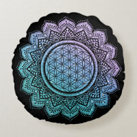 Cute flower of life Mandala glitter meditation