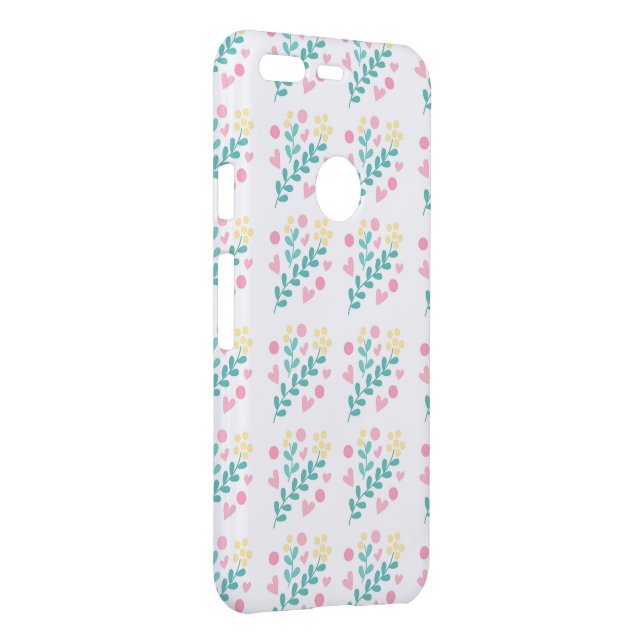 Cute flower pattern design uncommon google pixel case (Back/Right)