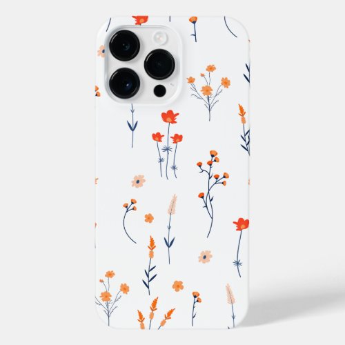 Cute flower pattern  iPhone 14 pro max case
