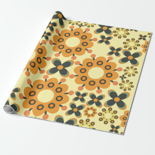 cute flower petal pattern wrapping paper
