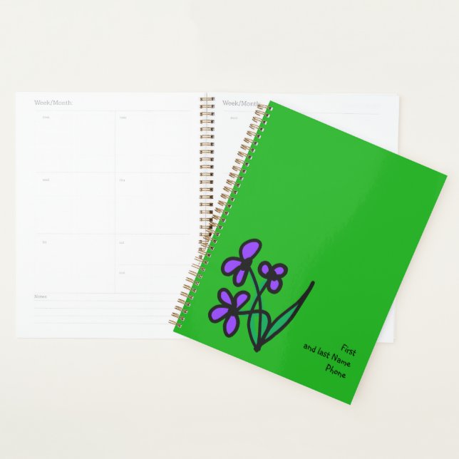Cute flower planner (Display)