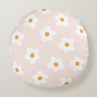 Cute flower  round pillow