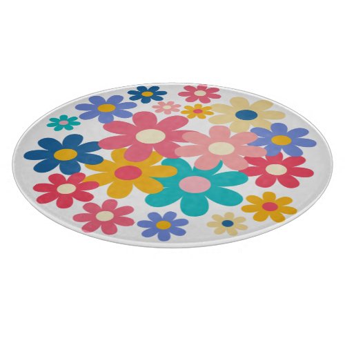 Cute Flowers Cutting Board