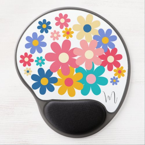 Cute Flowers Gel Mouse Pad