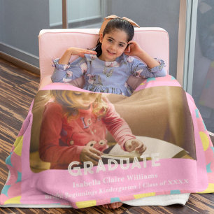 Cute Flowers Graduation Gifts for Kindergarteners Baby Blanket