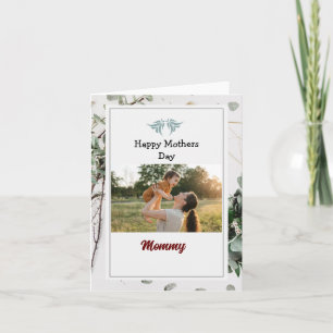 Cute Flowers Happy Mother`s Day  Photo Card