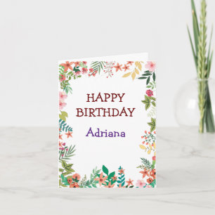 Cute Flowers Happy Mother`s Day  Photo Card