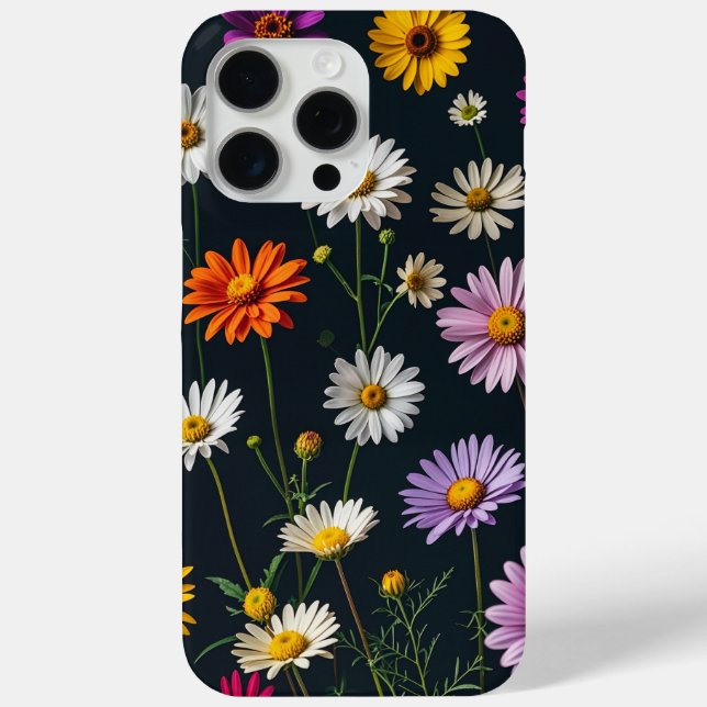 Cute flowers in a dark background  Case-Mate iPhone case (Back)