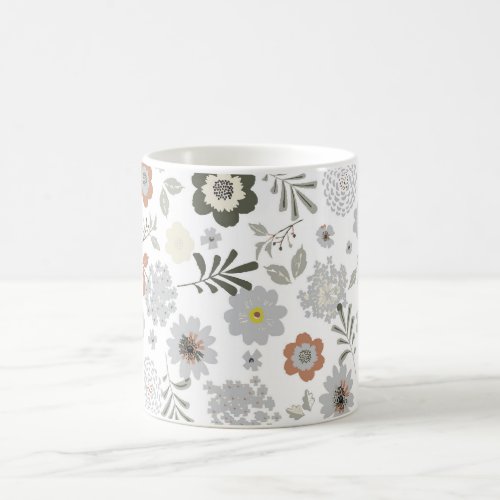 cute flowers magic mug