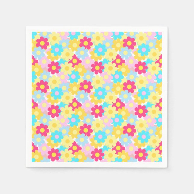 Cute Flowers Napkins (Front)