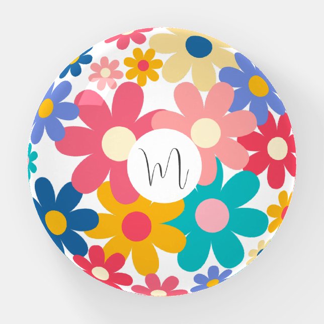 Cute Flowers Paperweight (Front)