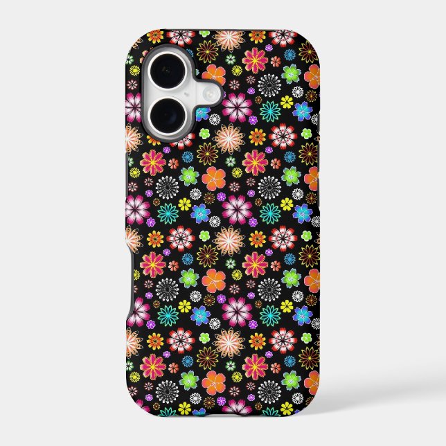 Cute flowers pattern iphone case (Back)
