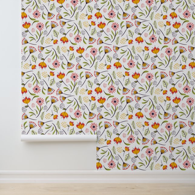 Cute flowers pattern wallpaper  (Application)