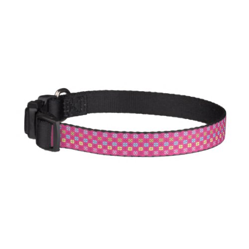 cute flowers pet collar