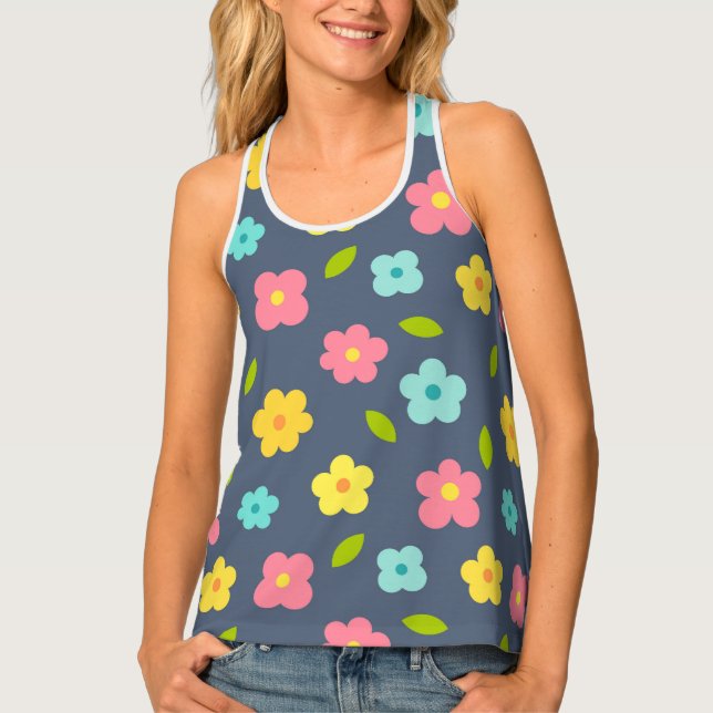 Cute flowers Women's Tank Top (Front)