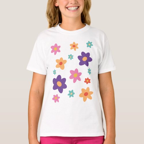 Cute Flowery Easter Spring T_Shirt
