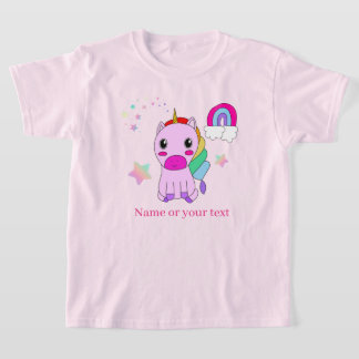 Cute Fluff Heart Dog and Name T-Shirt