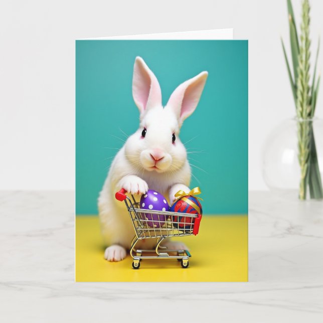 Cute Fluffy Animal Shopping Card (Front)