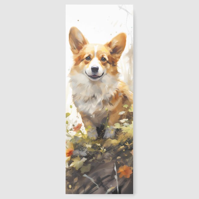 Cute Fluffy Corgi | Bookmarks (Front)