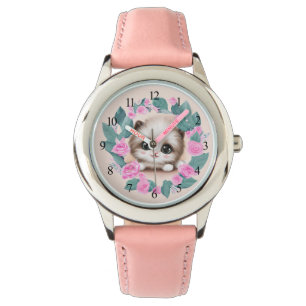 Cute Fluffy Furr Ball Kitten Watch