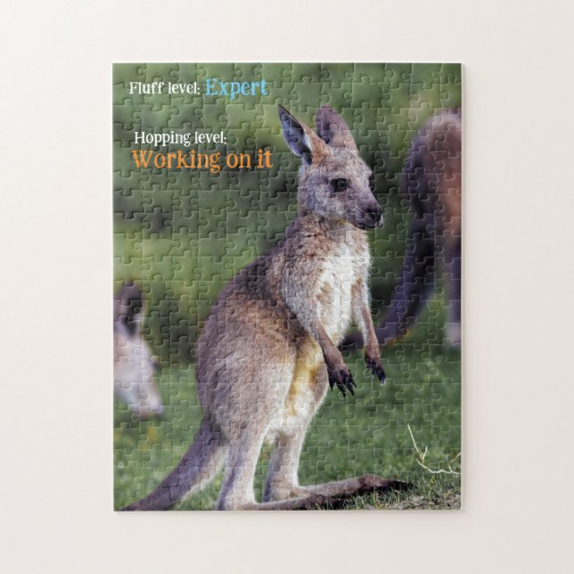 Cute fluffy joey Kangaroo Jigsaw Puzzle (Vertical)