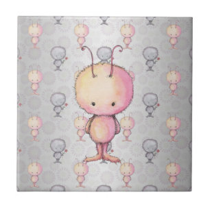 Cute Fluffy Monsters Tile