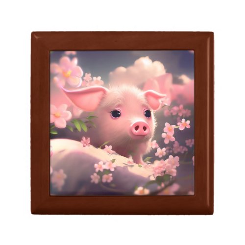 Cute Fluffy Pig Gift Box
