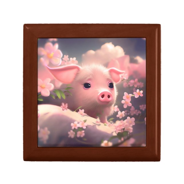 Cute Fluffy Pig Gift Box (Front)
