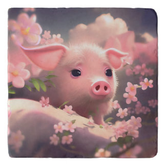 Cute Fluffy Pig Trivet