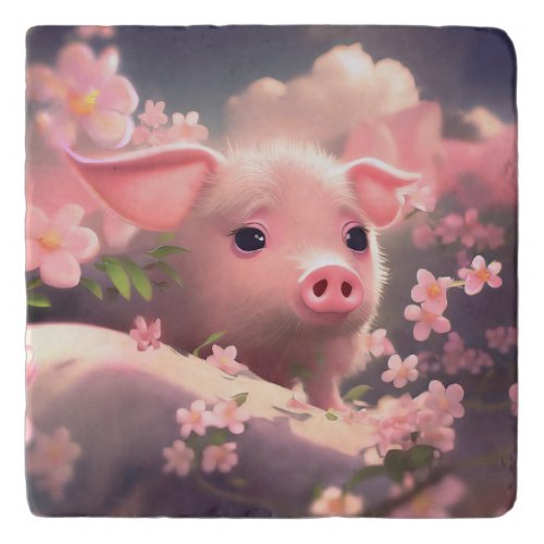 Cute Fluffy Pig Trivet