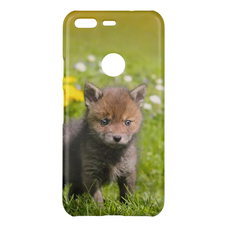 Cute Fluffy Red Fox Kit Cub Wild Baby Animal Photo Uncommon Google Pixel Case | Zazzle Cute Fluffy Red Fox Kit Cub Wild Baby Animal Photo Uncommon Google Pixel Case | Zazzle
