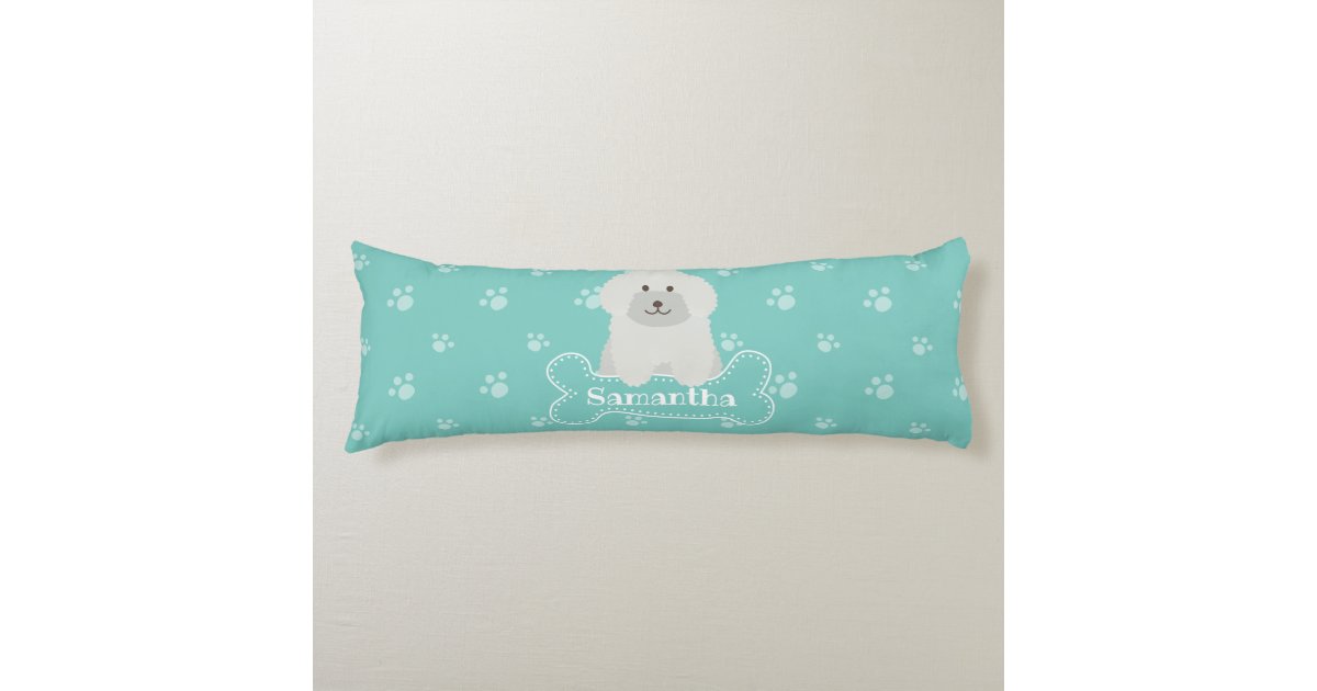 Download Cute Fluffy White Poodle Puppy Dog Lover Monogram Body ...