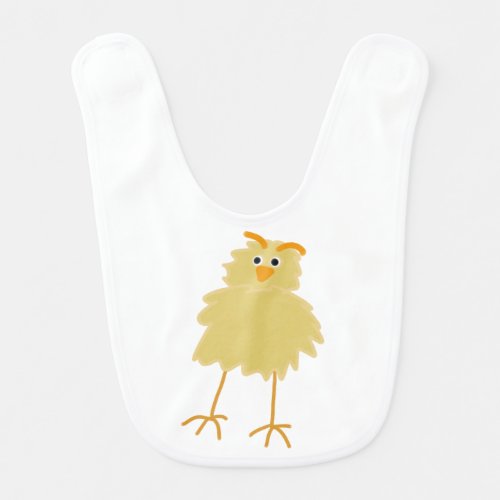 Cute Fluffy Yellow Baby Chick Baby Bib