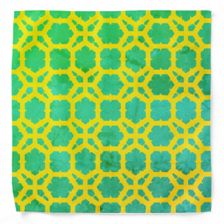 Cute fluorescent green pattern Dog Bandana