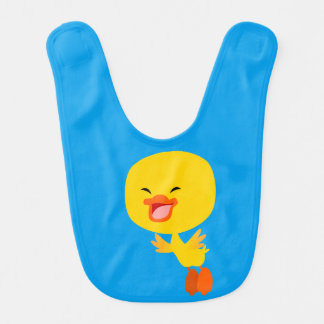 Cute Flying Cartoon Duckling Baby Bib